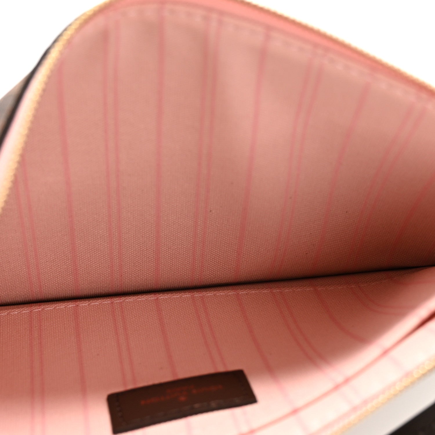 Damier Ebene Neverfull MM GM Pochette Rose Ballerine