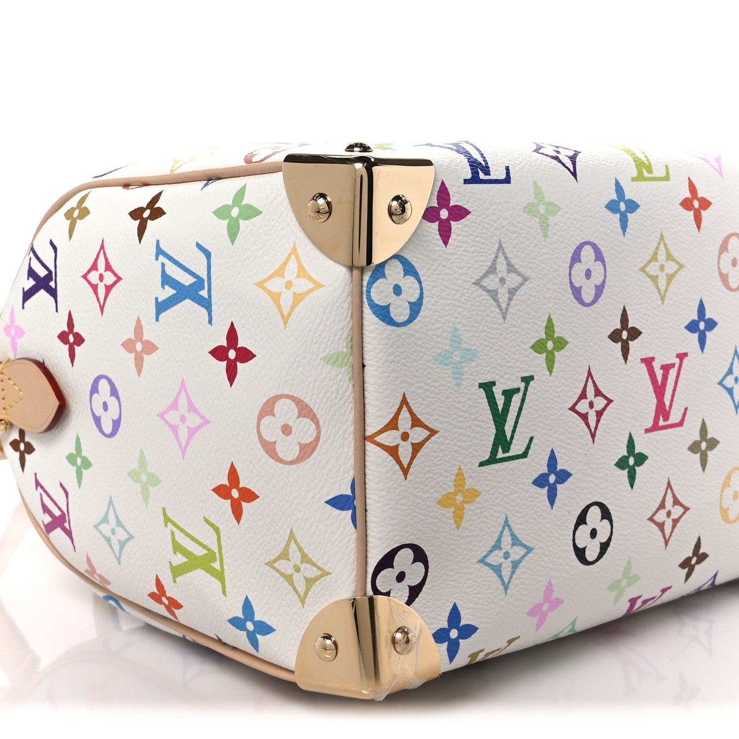 LV X TM Monogram Multicolor Speedy Bandouliere 25 White