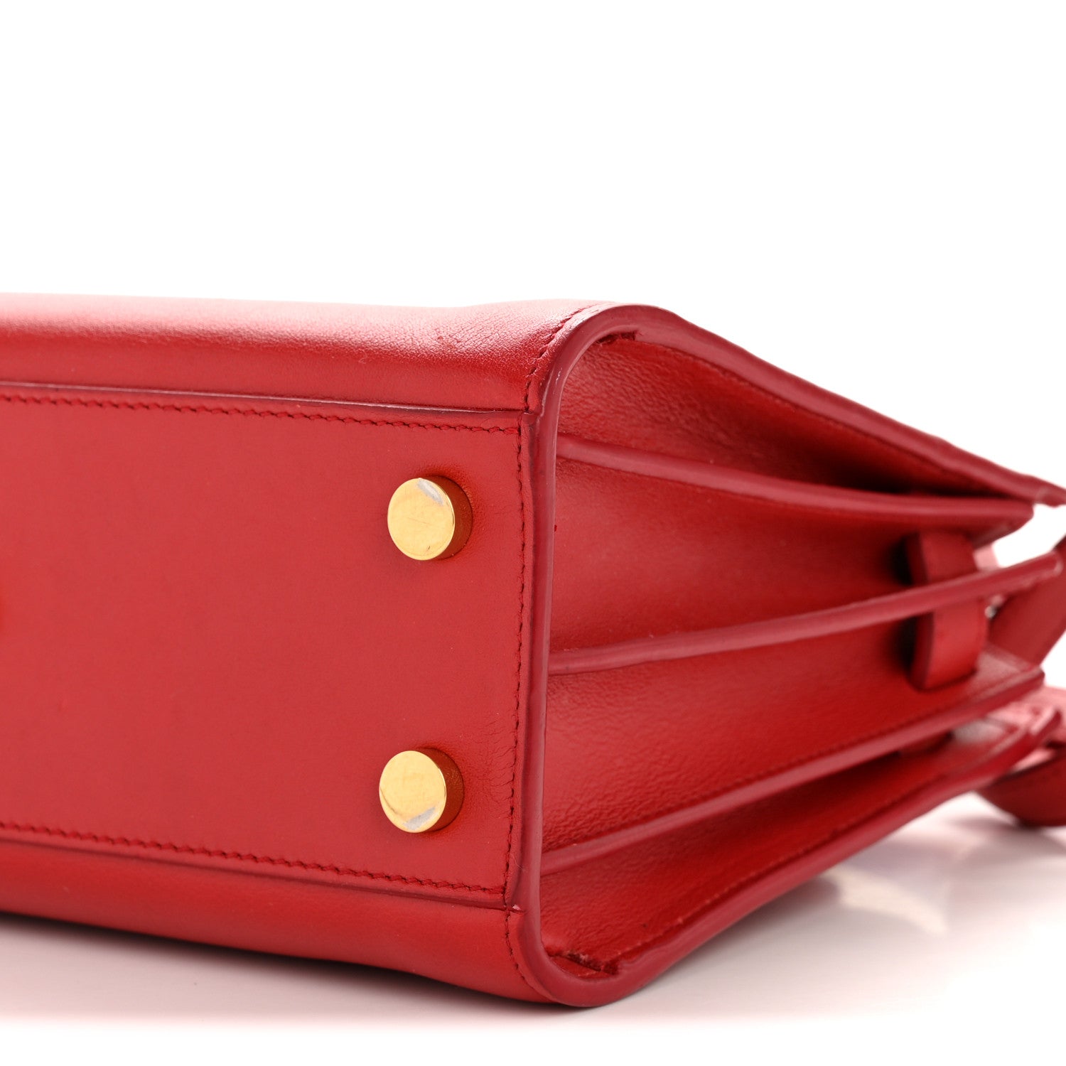 Calfskin Nano Sac De Jour Lipstick Red