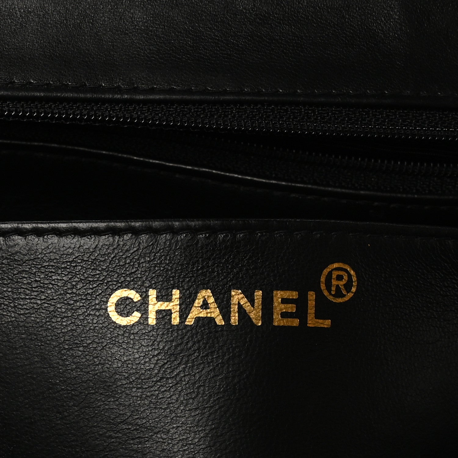 Patent Quilted XL Jumbo Single Flap Black