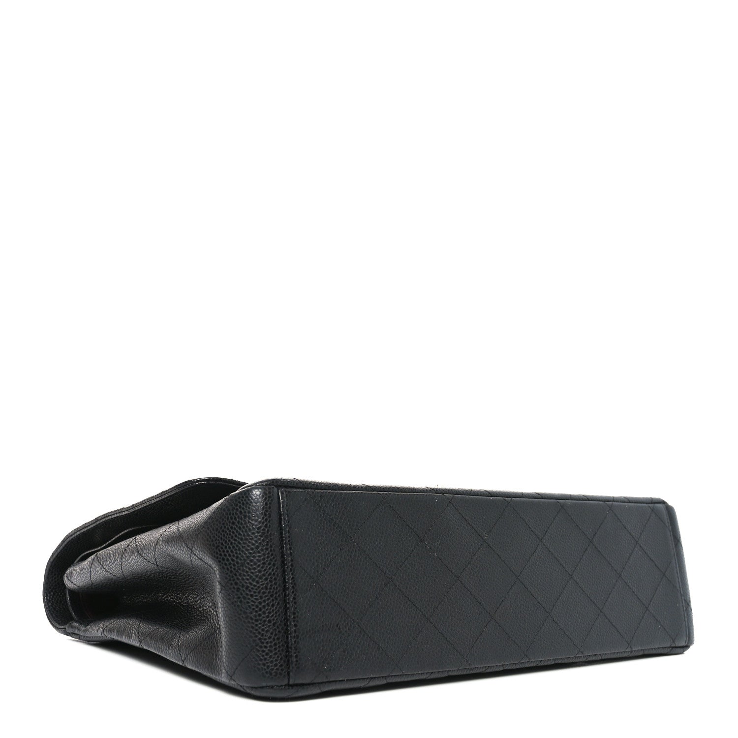 Caviar Quilted Maxi Double Flap Black