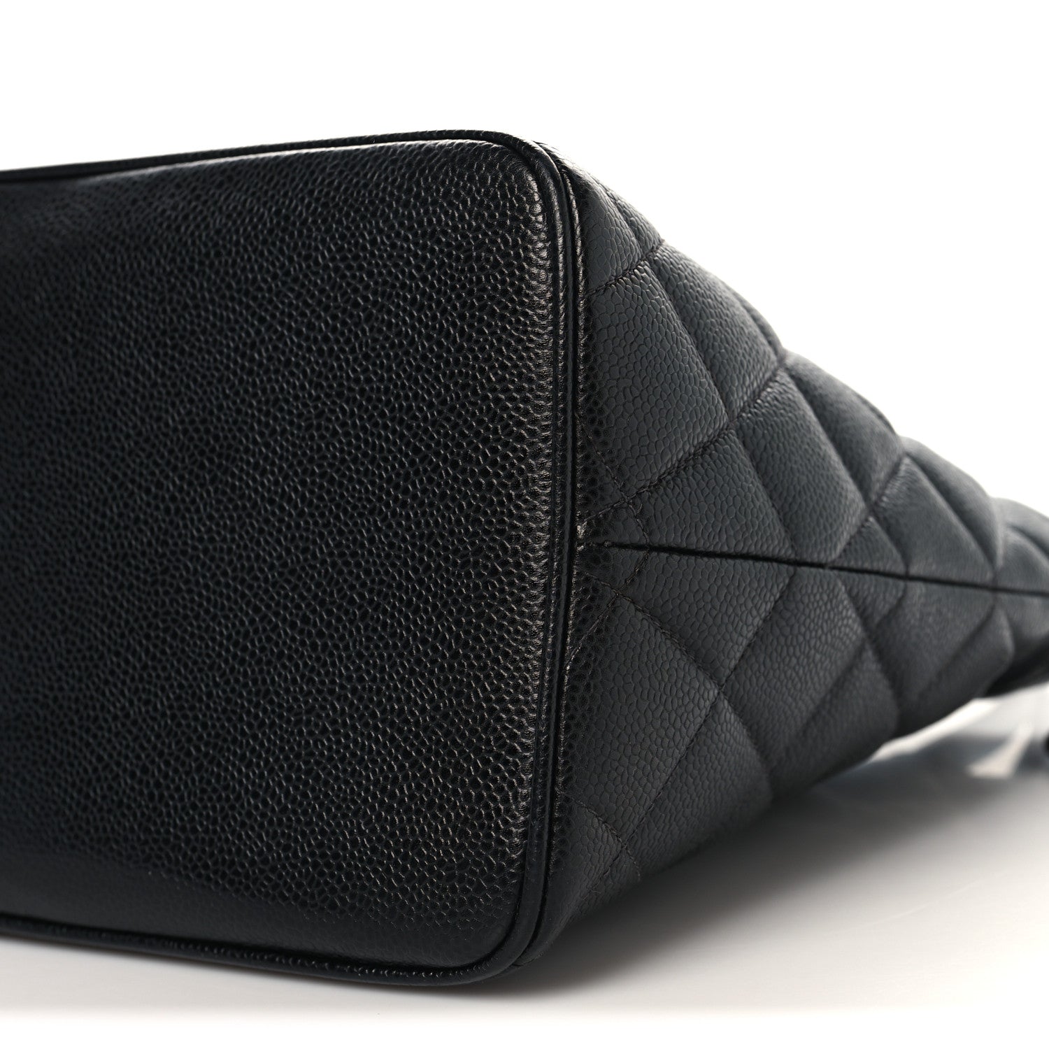 Caviar Quilted Medallion Tote Black