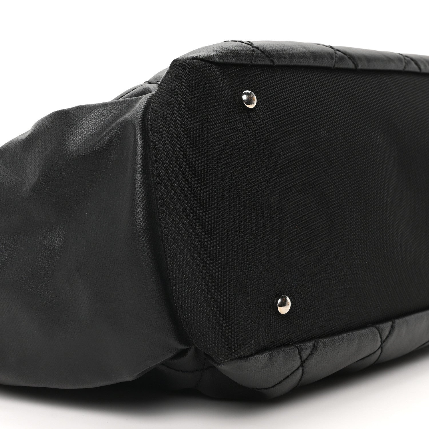 Coated Canvas Large Paris Biarritz Tote Black