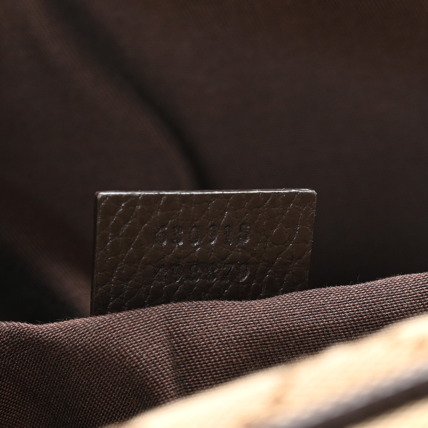 Monogram Dollar Calfskin Waist Pouch Beige Ebony Testa di Moro Marrone Scuro
