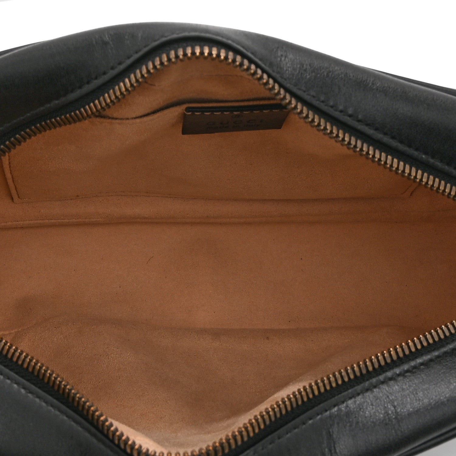 Calfskin Matelasse Small GG Marmont Chain Shoulder Bag Black