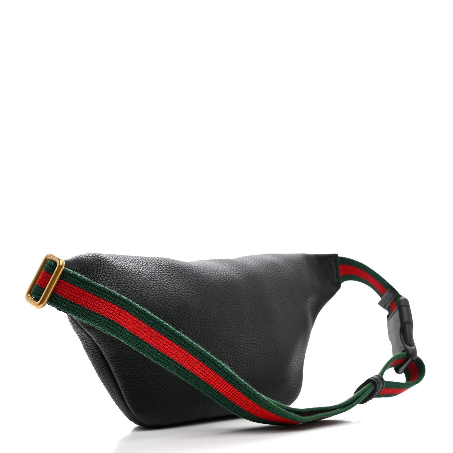 Grained Calfskin Small Logo Belt Bag Black