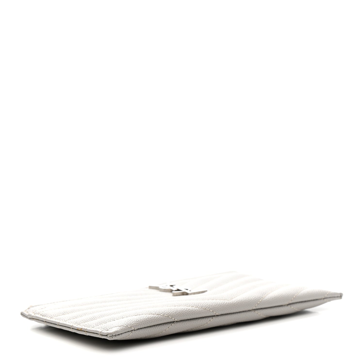 Grain De Poudre Chevron Monogram Bill Pouch Granite