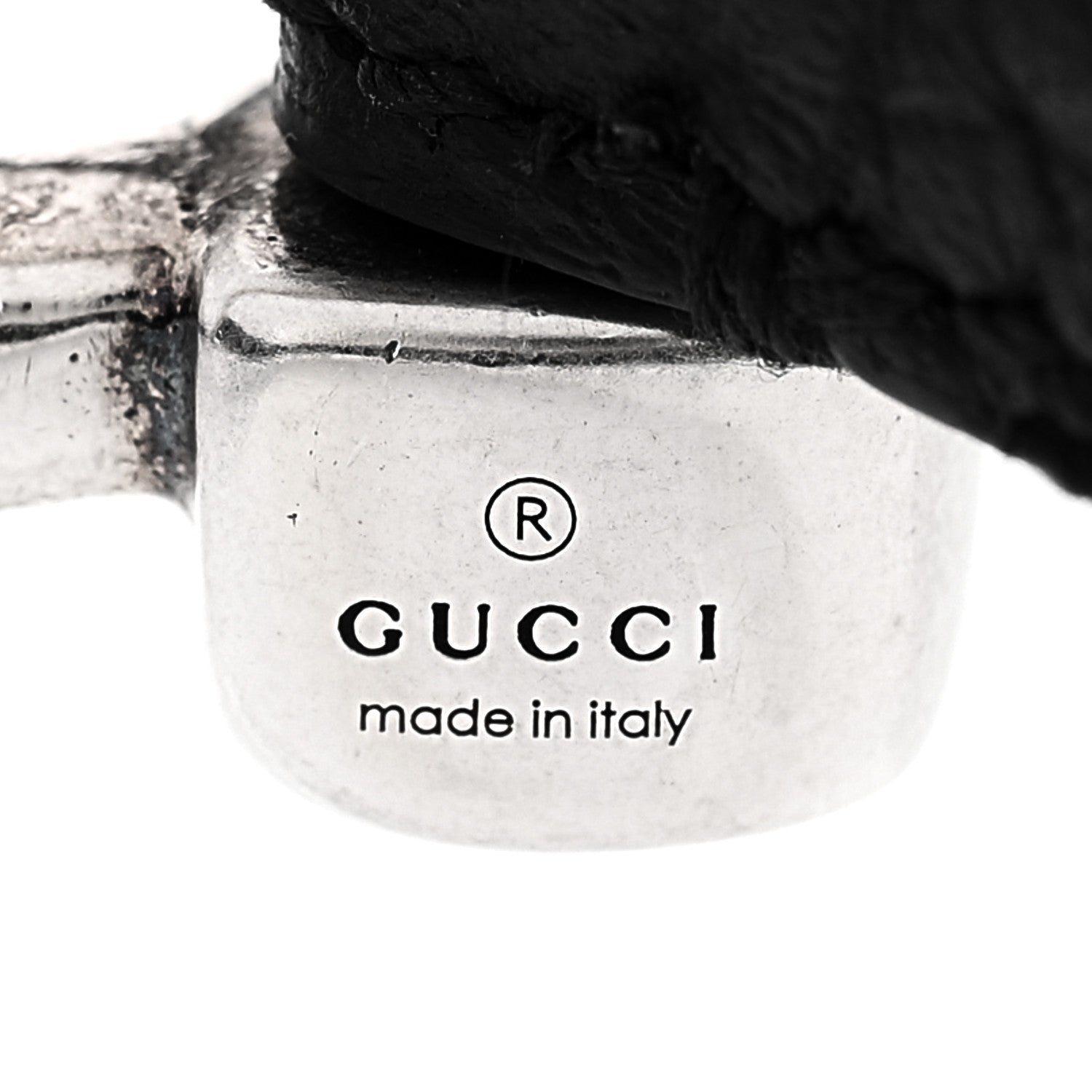 Sterling Silver Calfskin Horsebit Bracelet