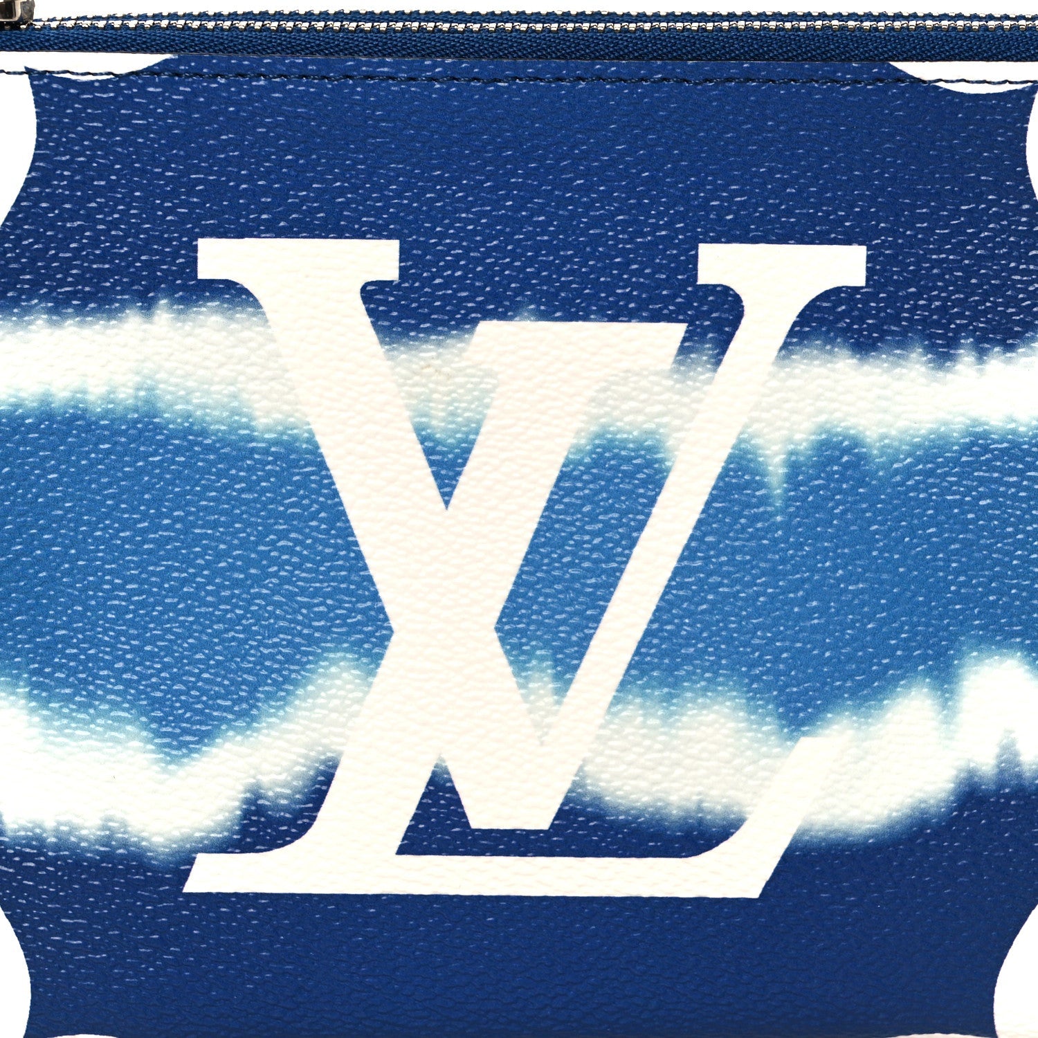 Monogram Giant Escale Double Zip Pochette Blue