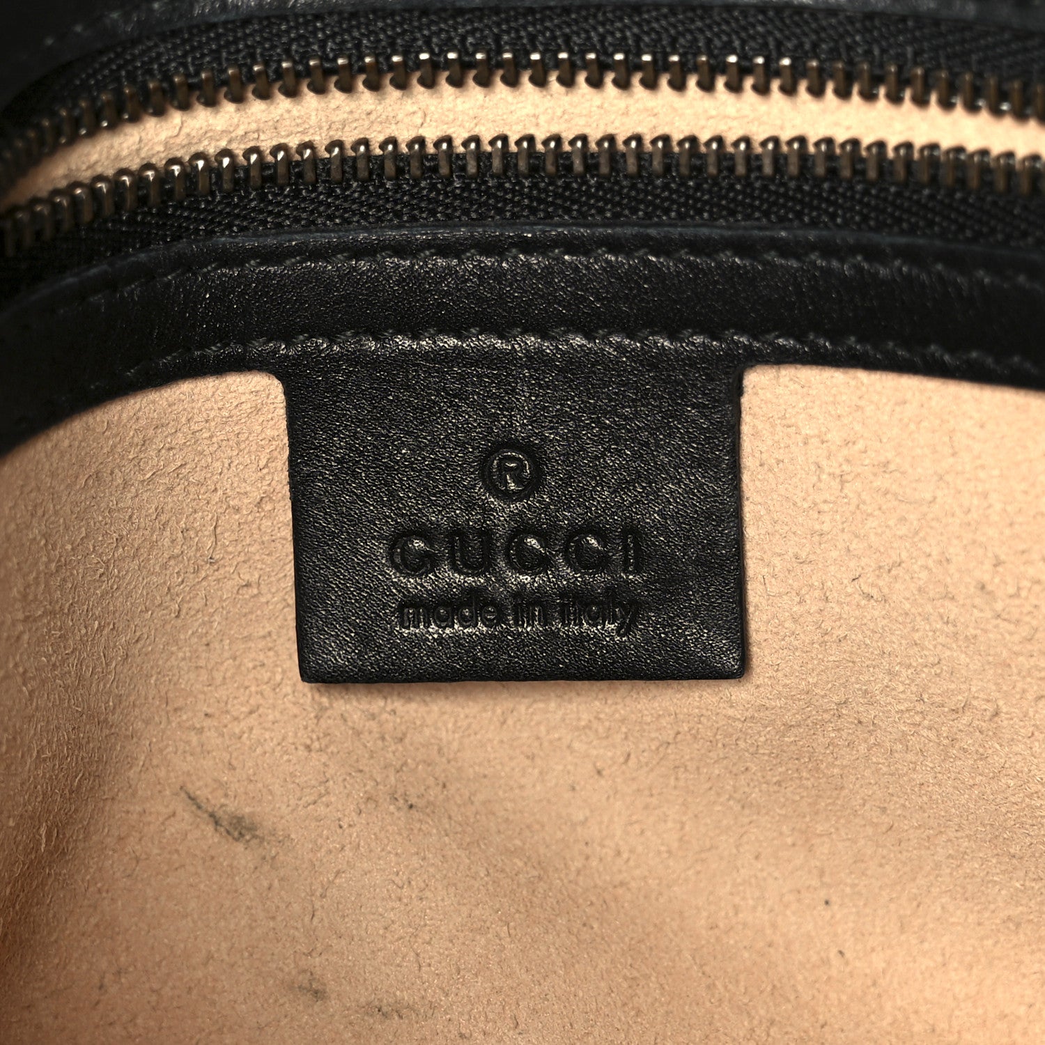 Calfskin Matelasse Studded Small Pearly GG Marmont Shoulder Bag Black