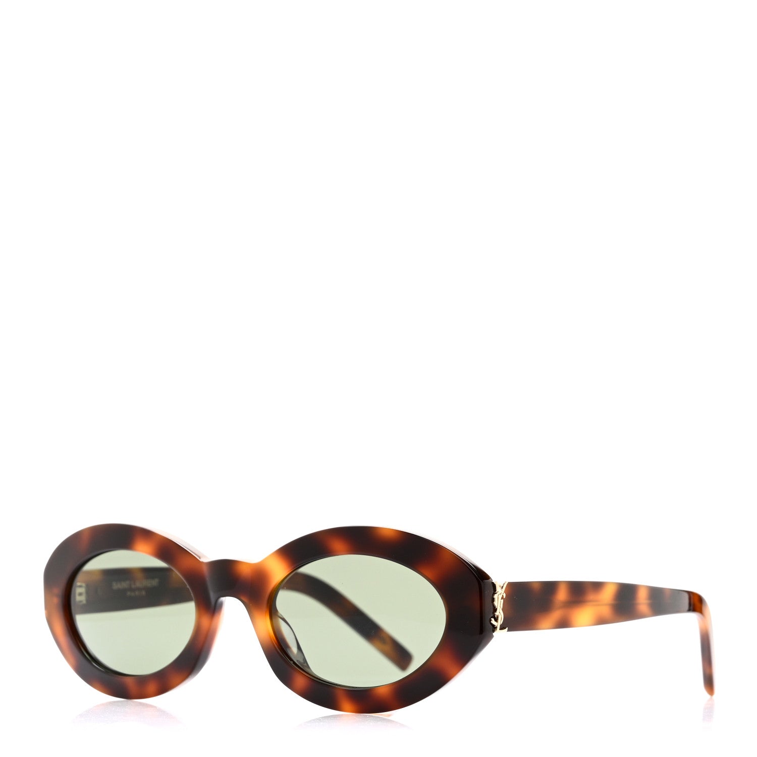 Acetate Oval Sunglasses SL M136 Medium Havana