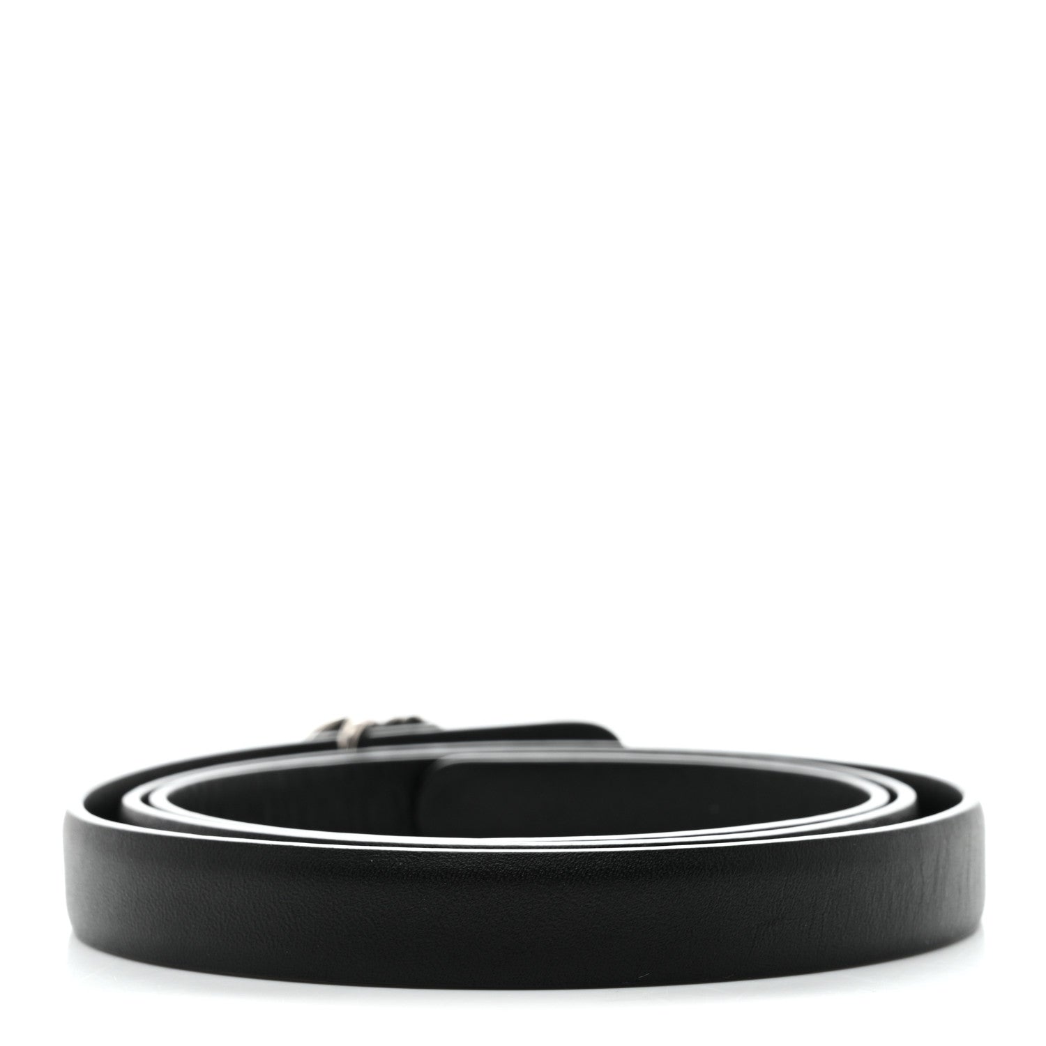 Lambskin Crystal CC Chain Belt 80 32 Black