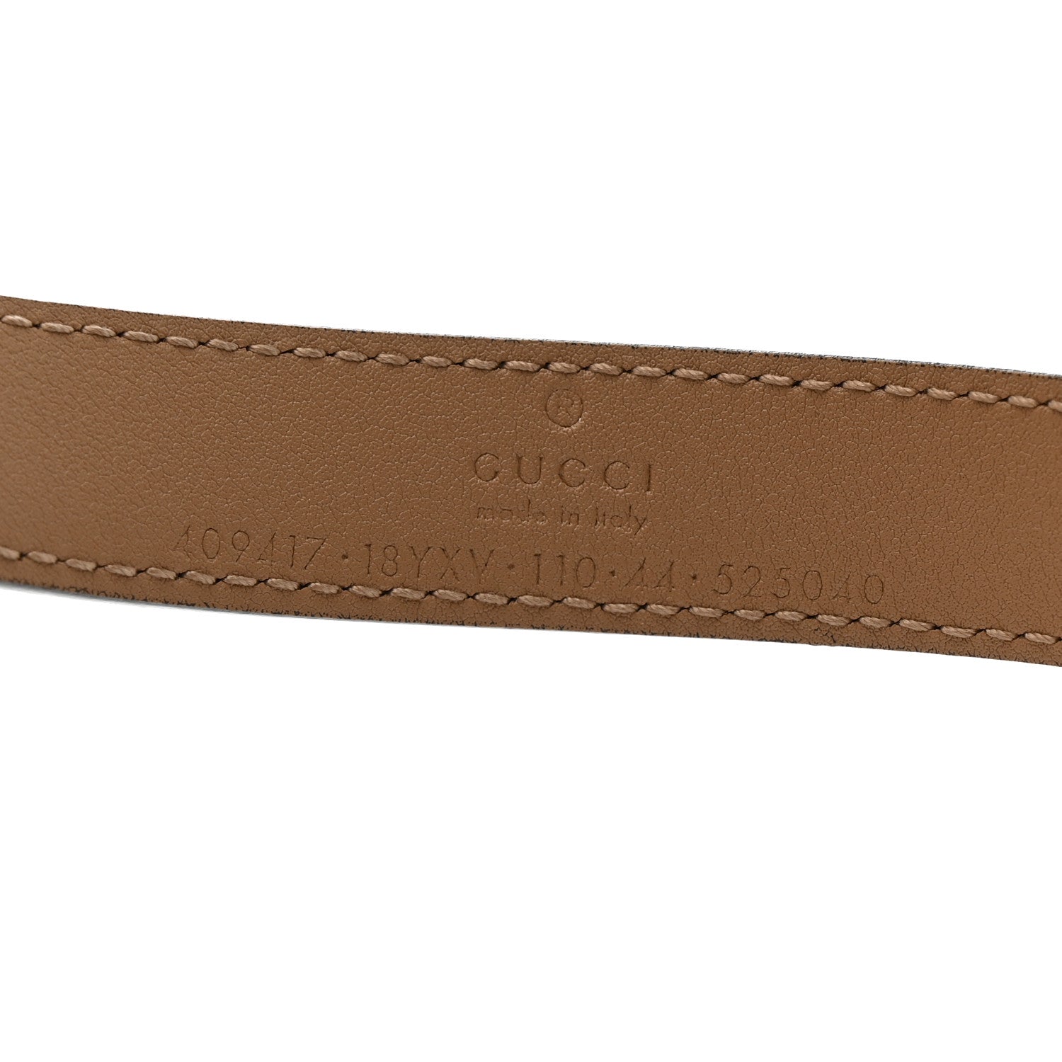 Azalea Calfskin Enamel Monochrome Double G 20mm Belt 110 44 Camelia