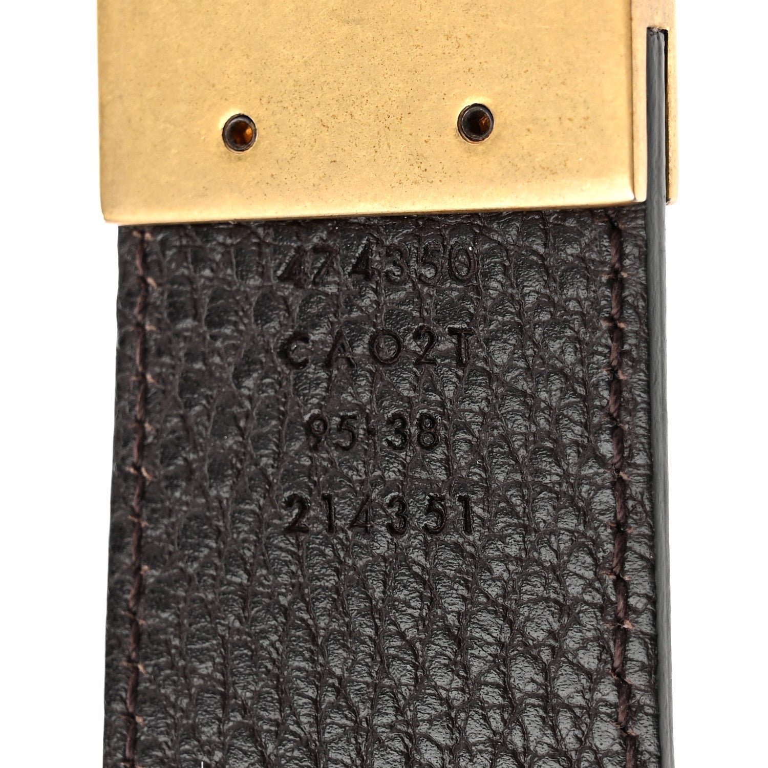 Calfskin Double G Reversible 37mm Belt 95 38 Black Cocoa