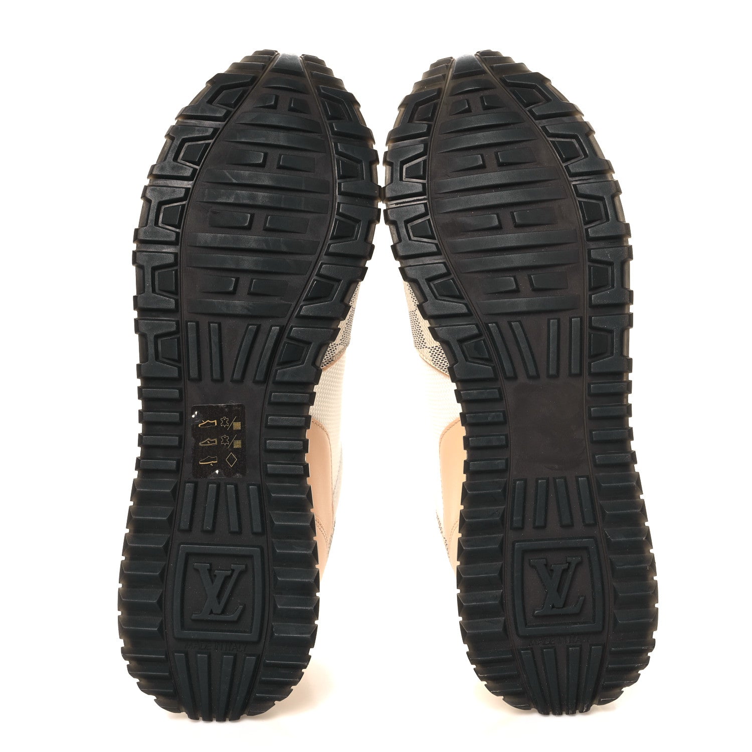 Calfskin Damier Azur Run Away Sneakers 39 White