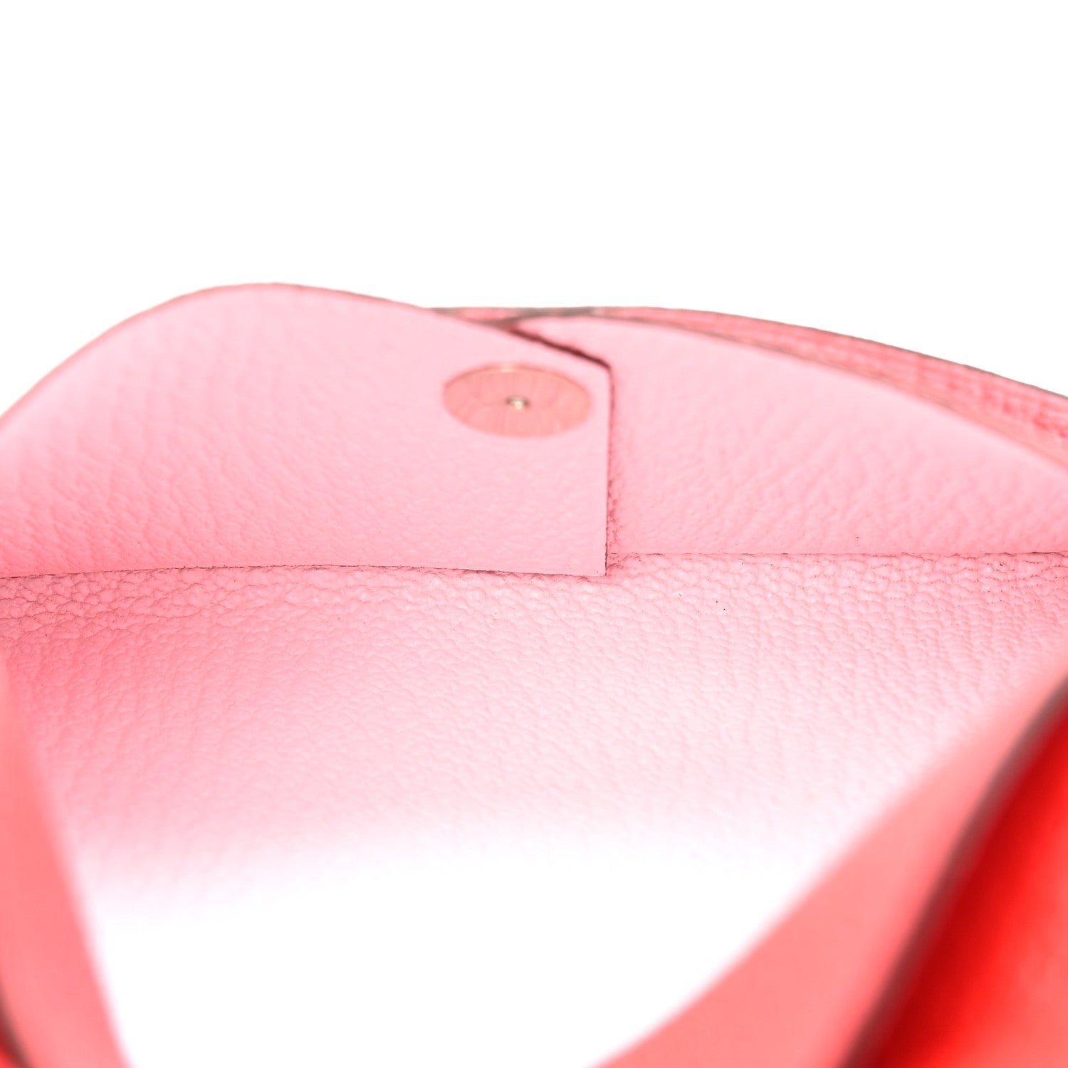 Chevre Mysore Verso Calvi Card Case  Rouge Radieux Rose Darling