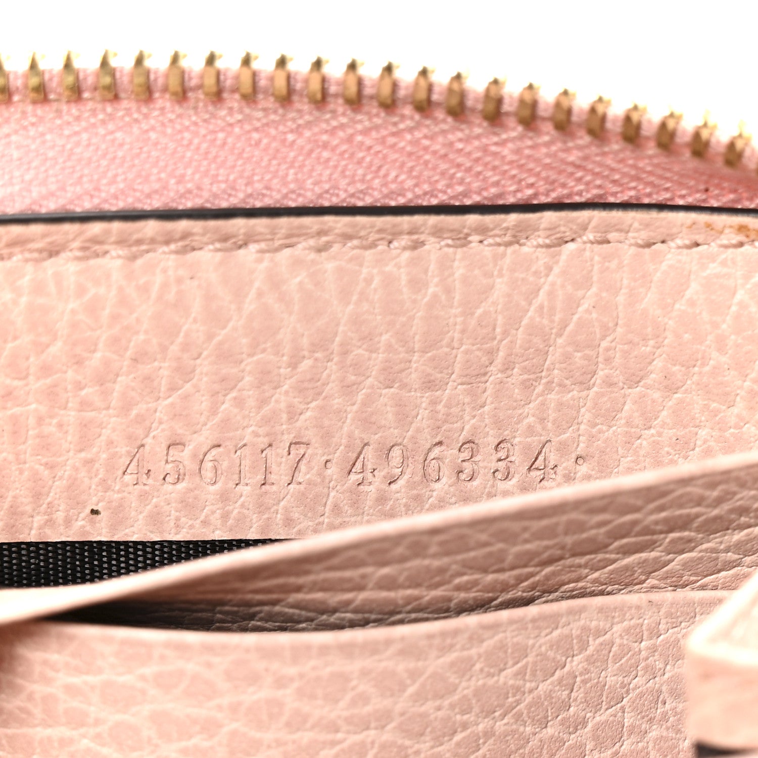 Dollar Calfskin GG Marmont Zip Around Wallet Perfect Pink