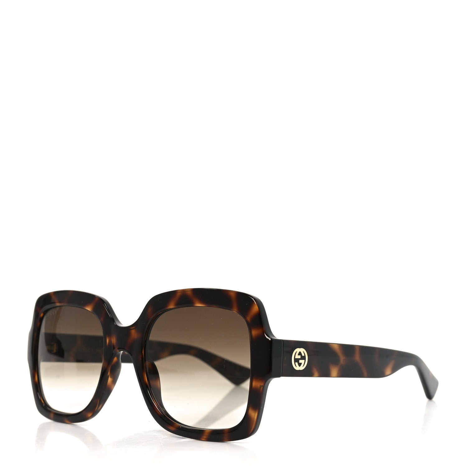 Acetate Square Frame Sunglasses GG1337S Havana