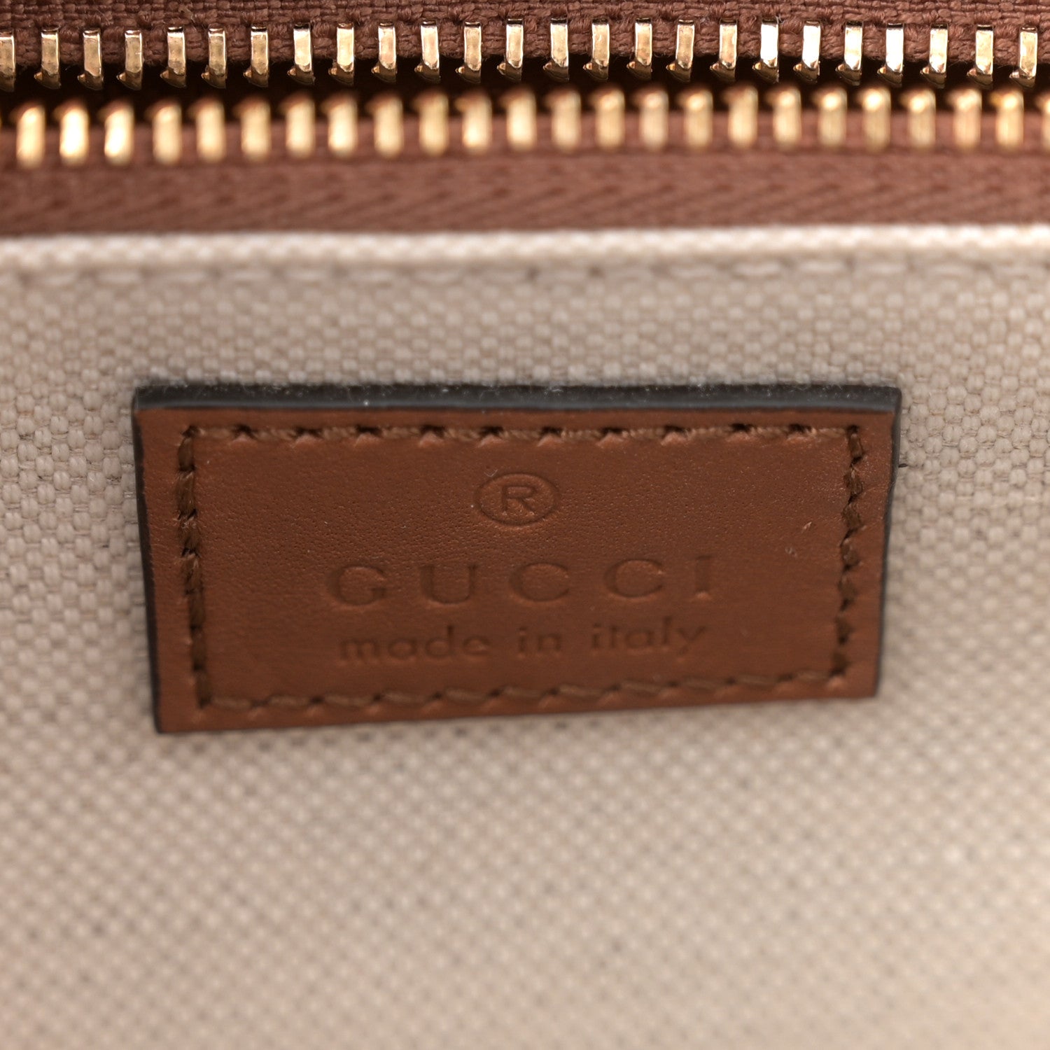 GG Supreme Monogram Horsebit 1955 Soft Small Shoulder Bag Beige Brown