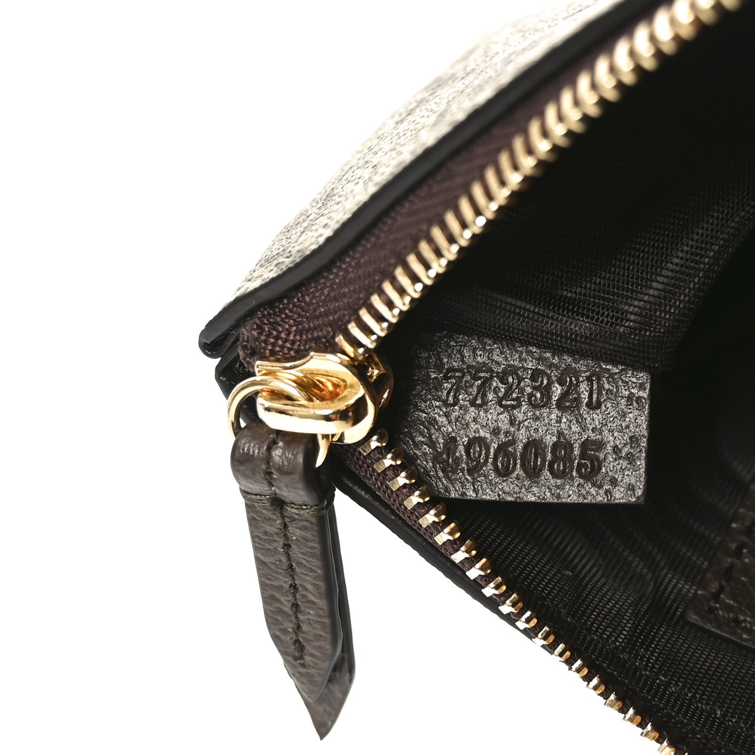 GG Supreme Monogram Key Case Brown