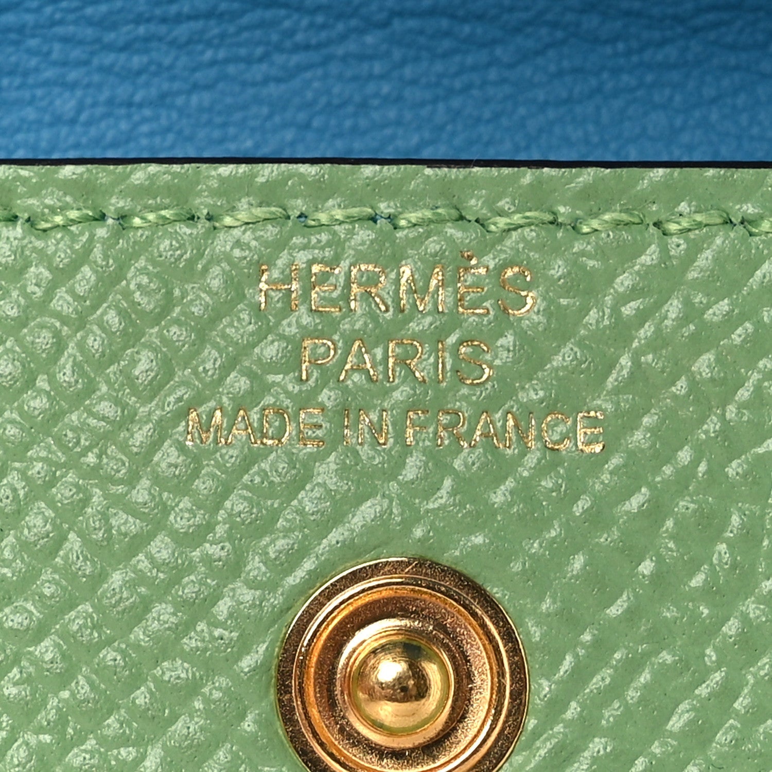 Epsom Kelly Pocket Belt Pouch Vert Criquet Citron Bleu Du Nord