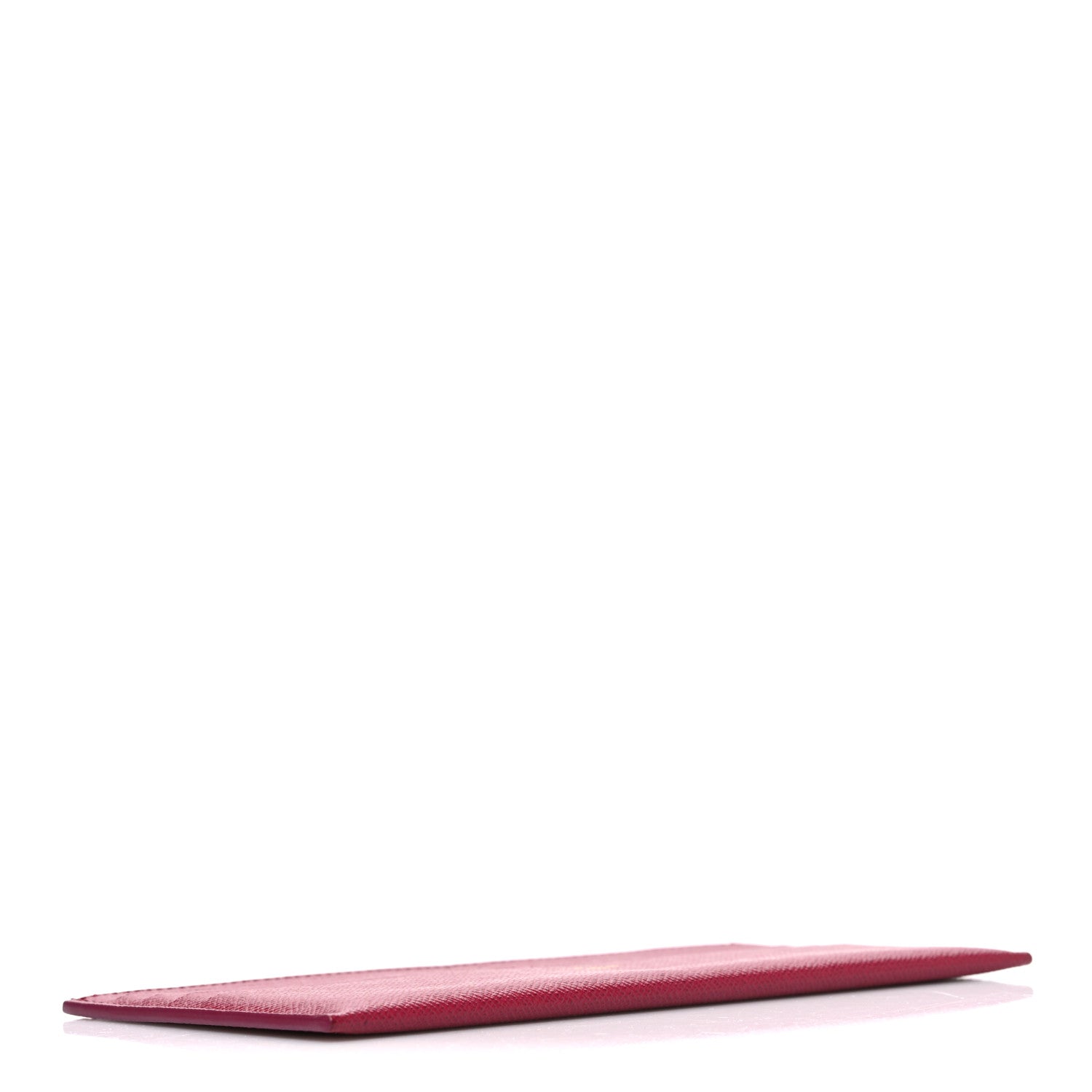 Calfskin Felicie Card Holder Insert Fuchsia