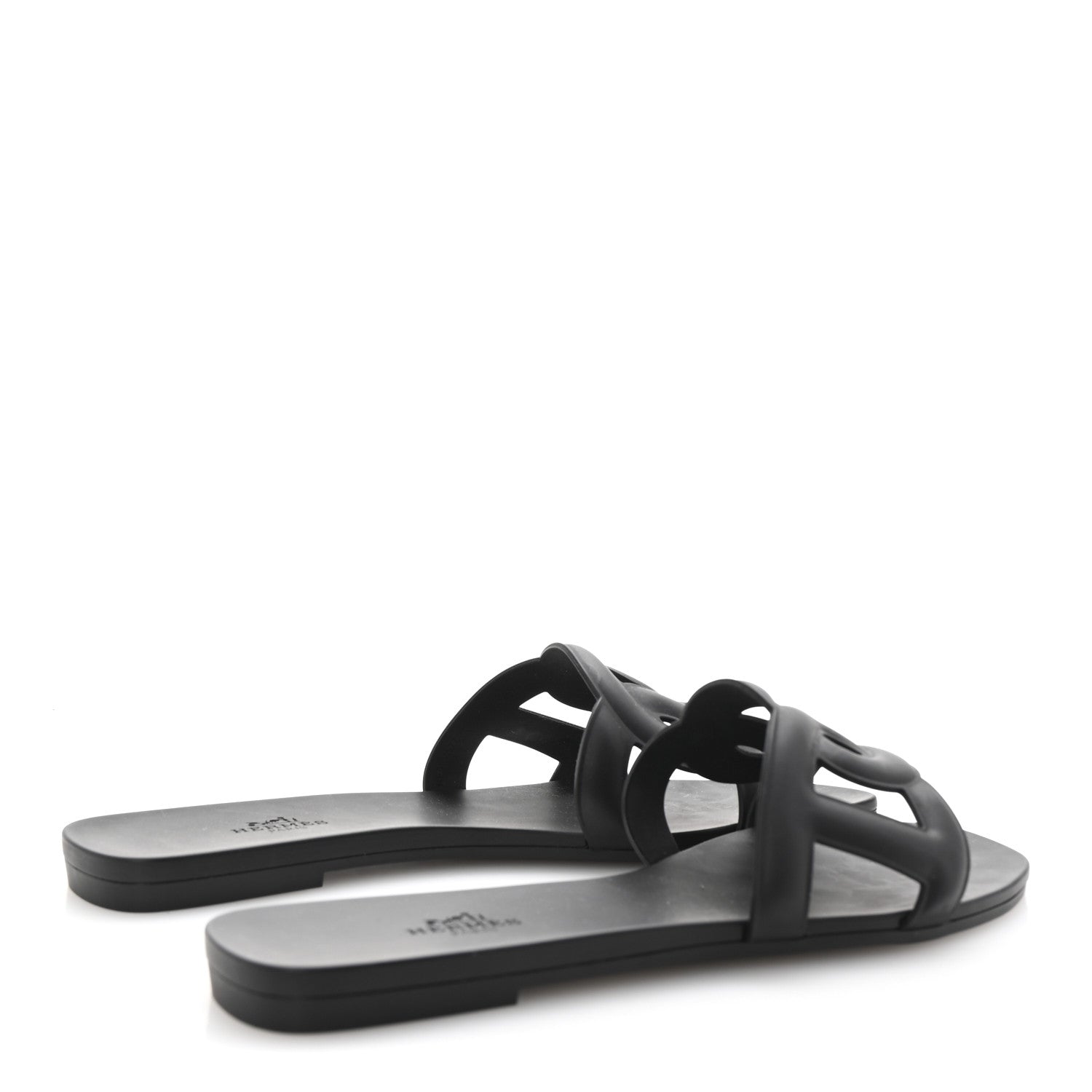 Rubber Aloha Sandals 39 Black