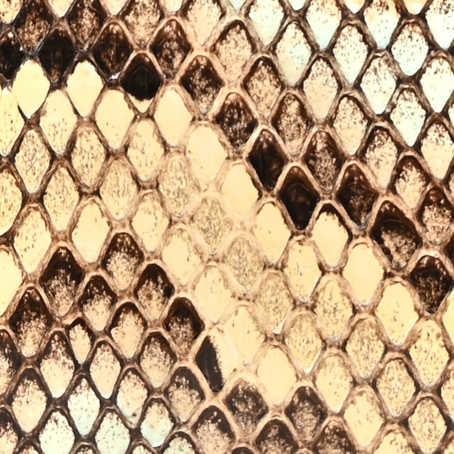 Snakeskin Ostrich Diana Continental Wallet Butter Ivory Paradise Cloud Natural Gold