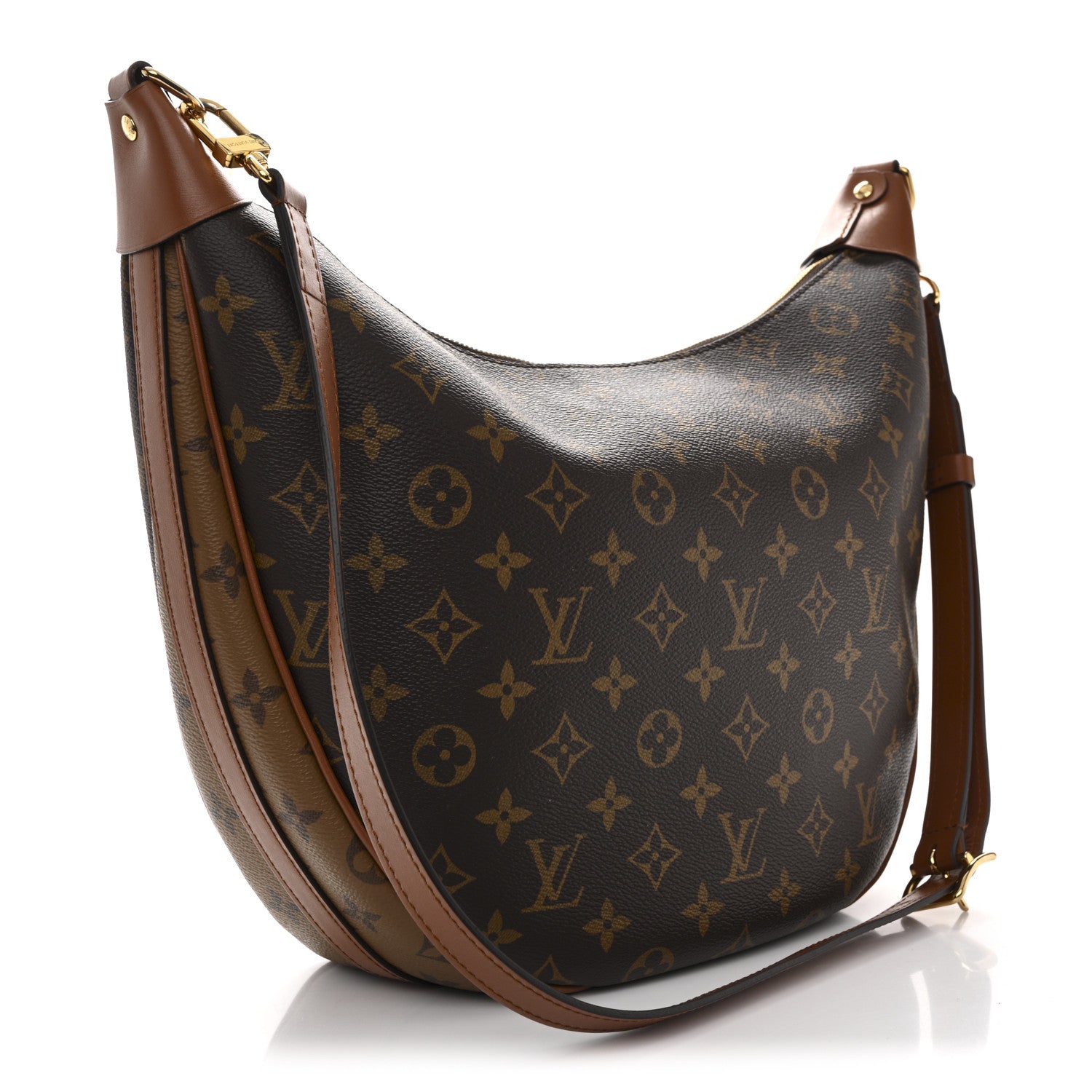 Reverse Monogram Loop Hobo