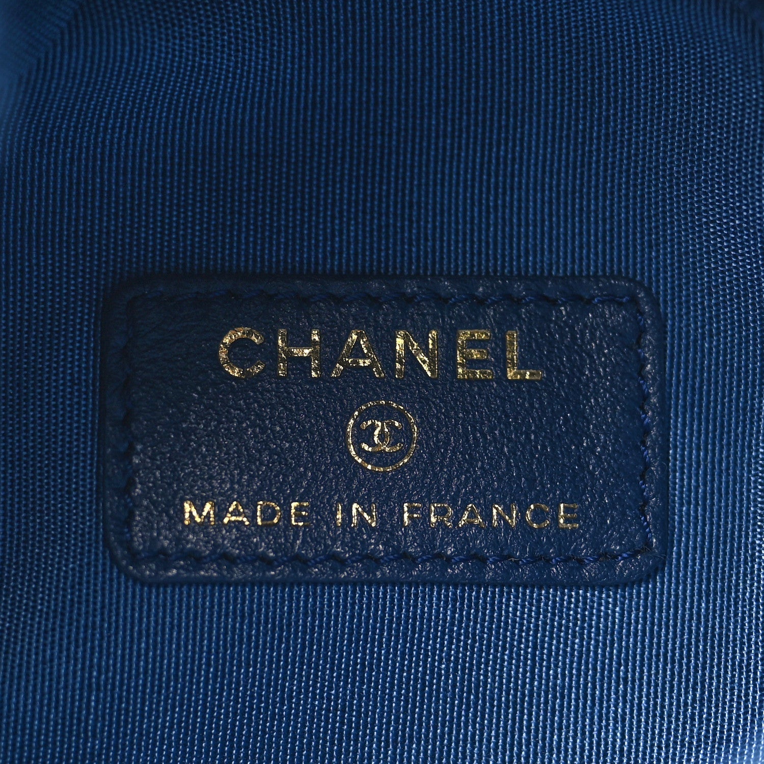 Denim Quilted Mood Mini Bucket With Chain Blue Multicolor