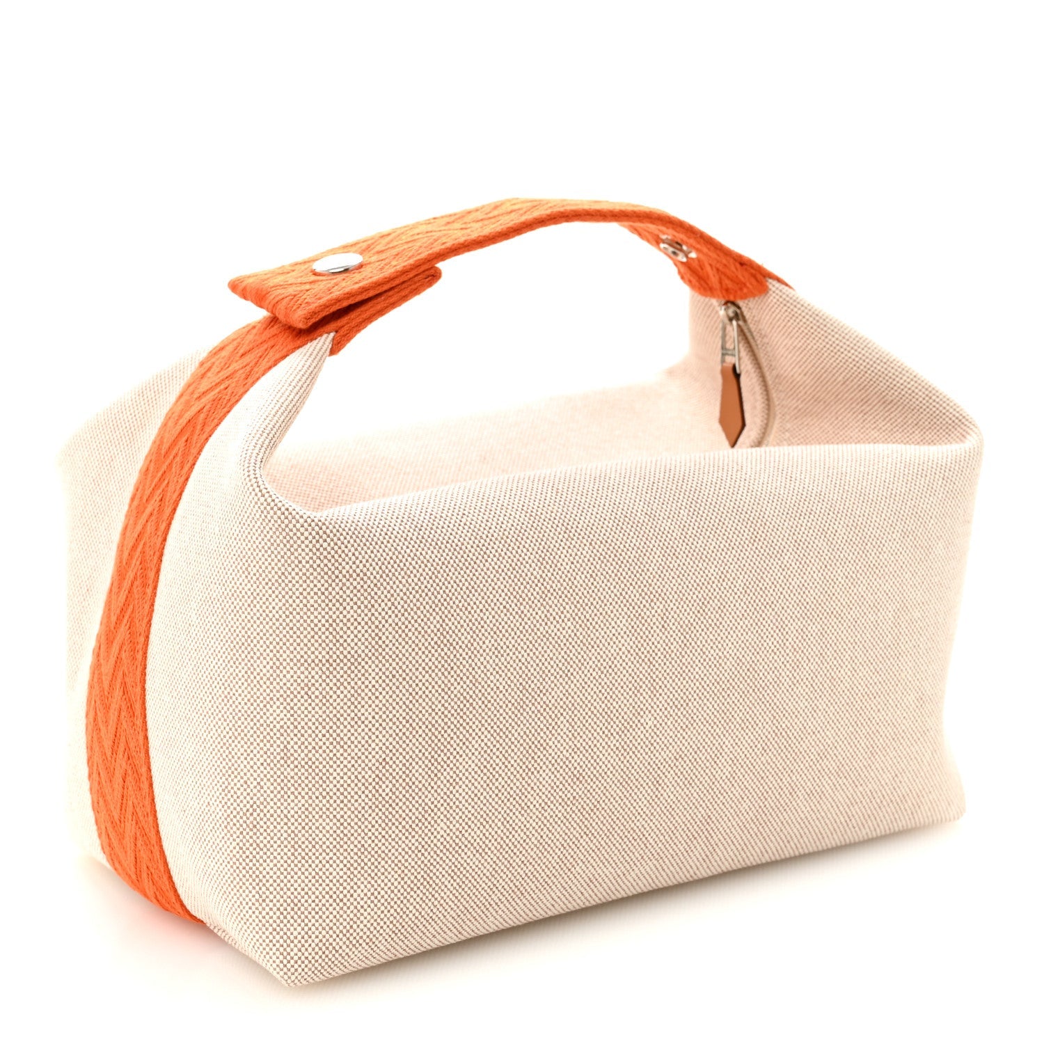 Canvas Large Bride-A-Brac Pouch Natural Orange