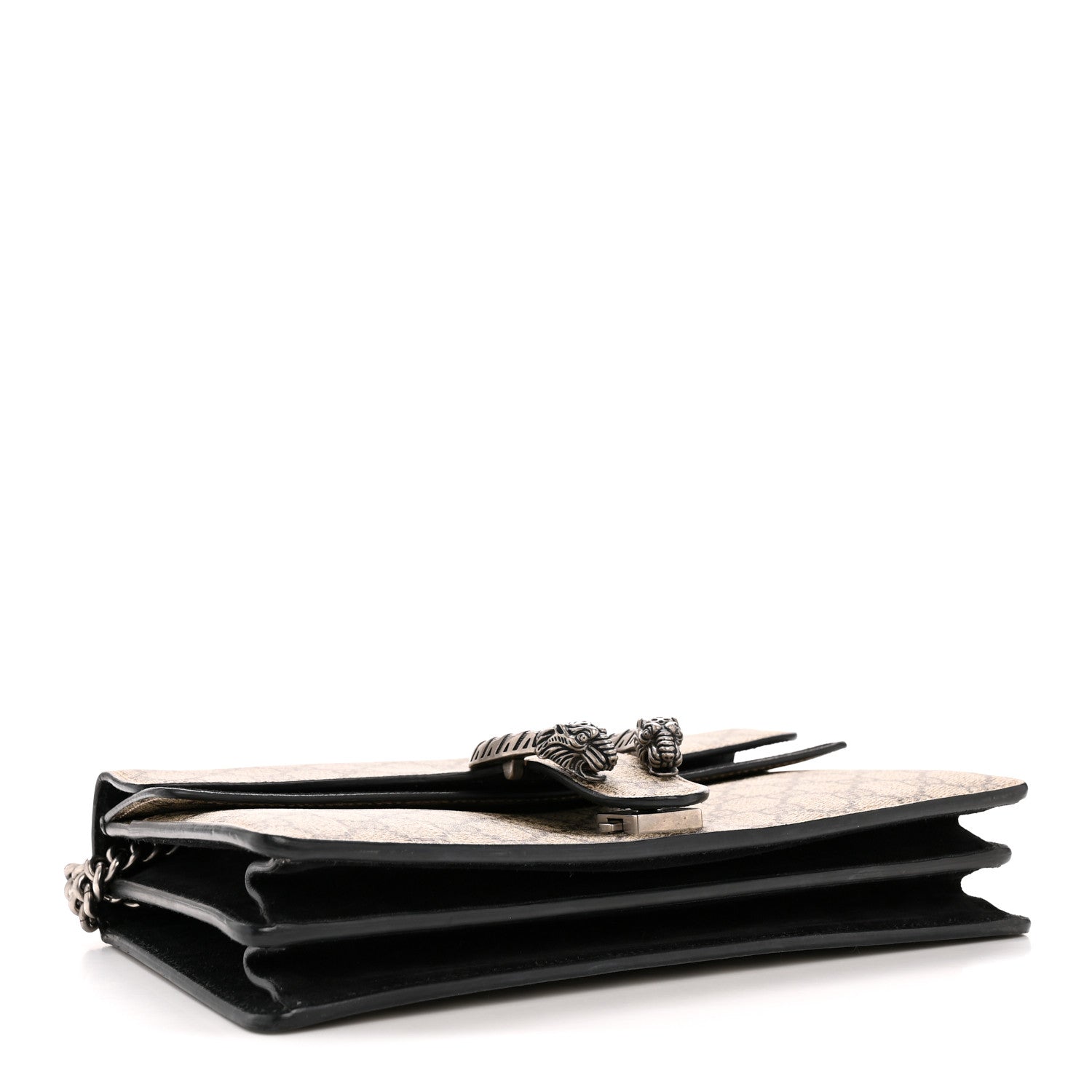 GG Supreme Monogram Small Dionysus Shoulder Bag Black