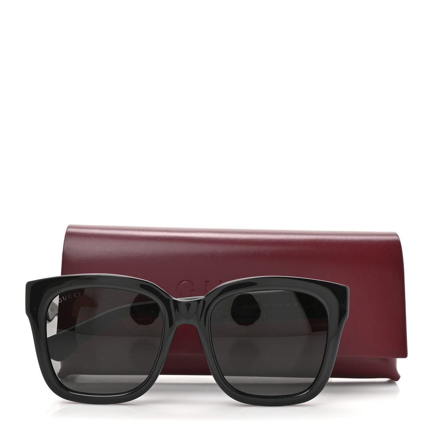 Acetate Square Frame Sunglasses GG1338S Black