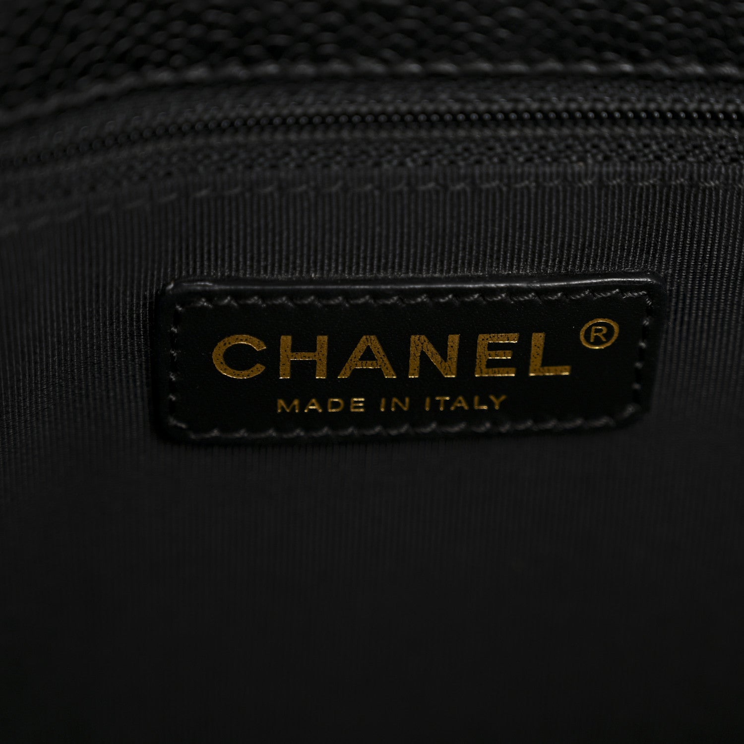 Caviar Quilted Grand Shopping Tote GST Black