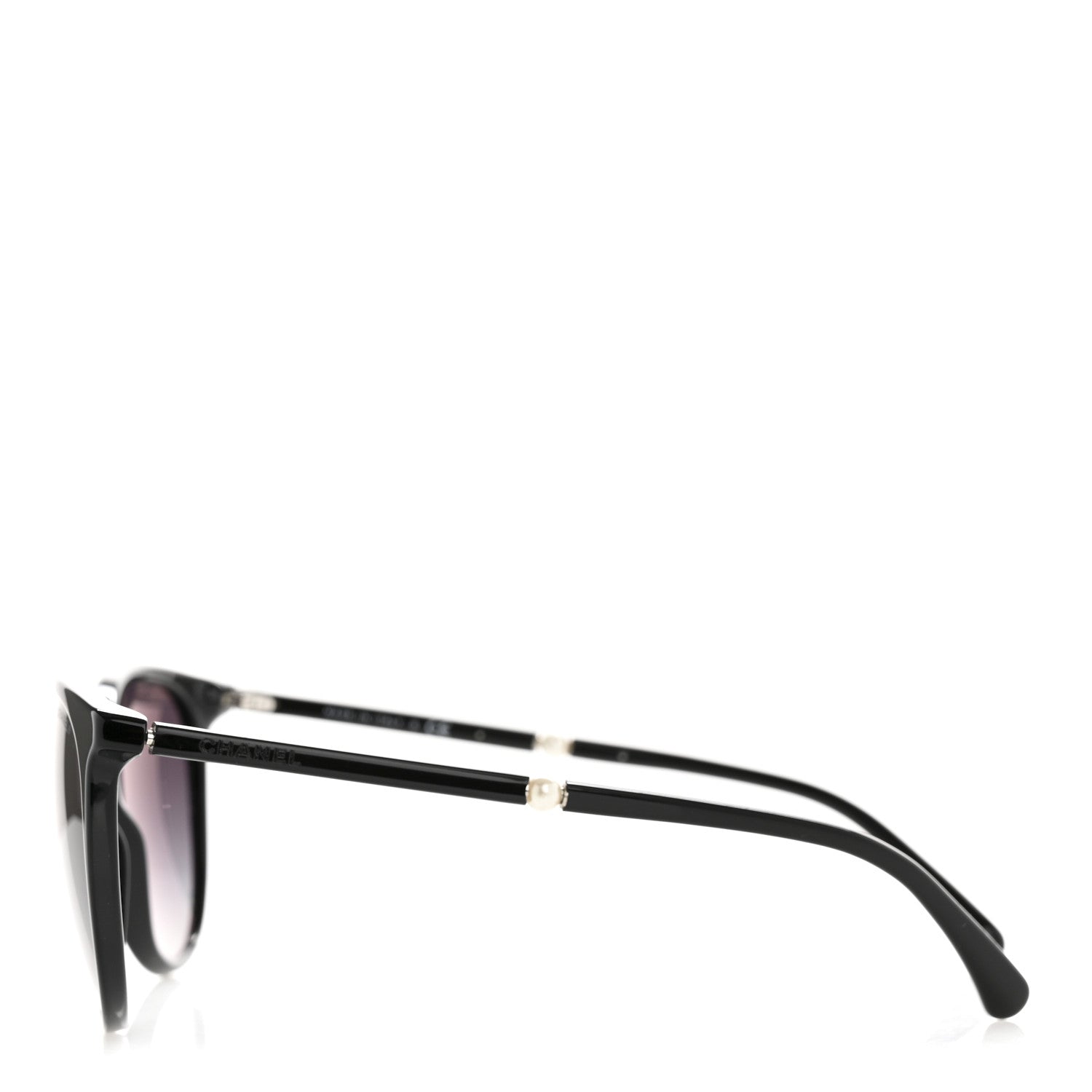 Acetate Butterfly Pearl Sunglasses 5394-H Black