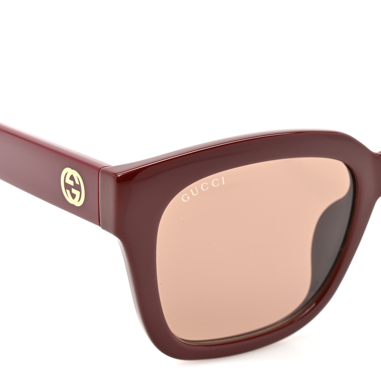 Acetate Square Frame Sunglasses GG1338SK Red