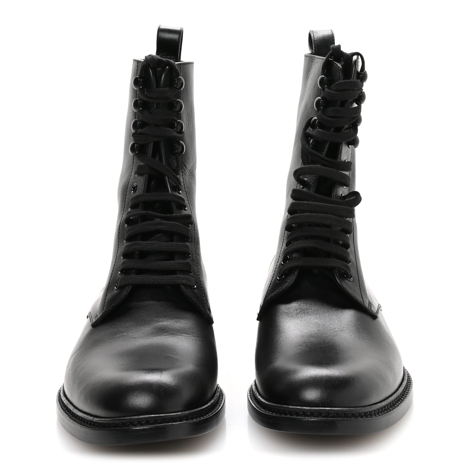 Stalker Lambskin Mens Army 20 Lace Up Boots 40 Black