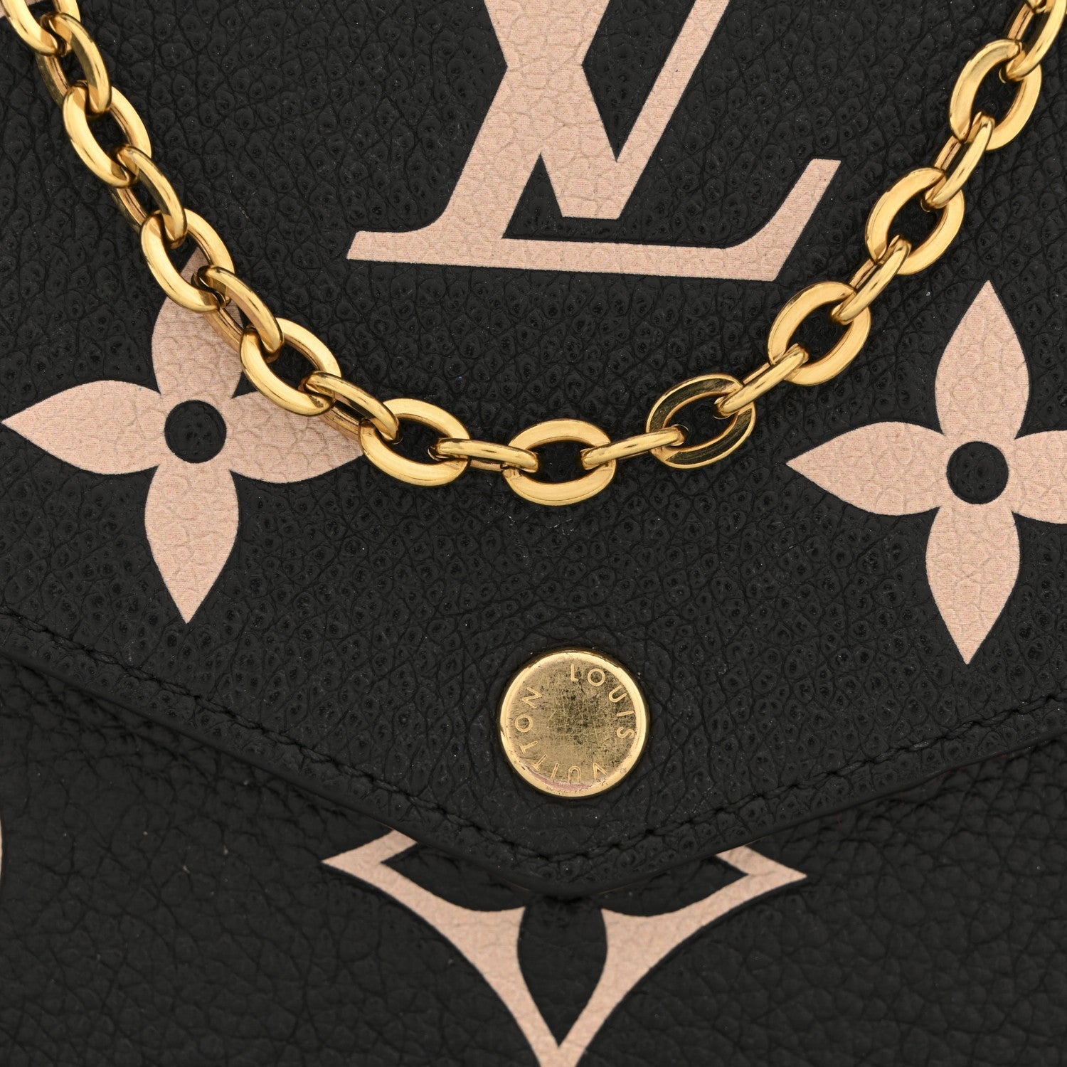 Empreinte Monogram Giant Felicie Pochette Black Beige