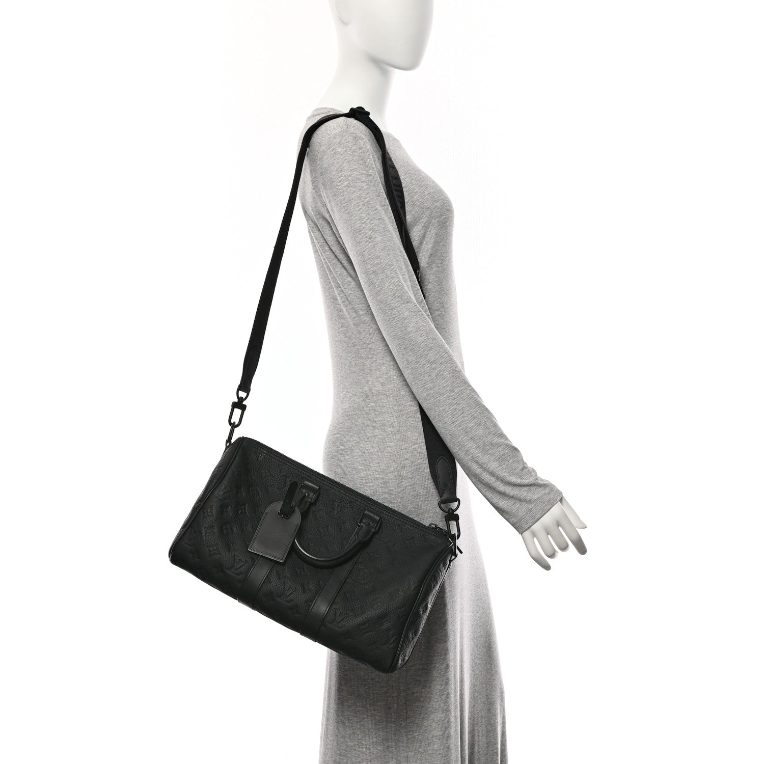 Monogram Taurillon Keepall Bandouliere 35 Black