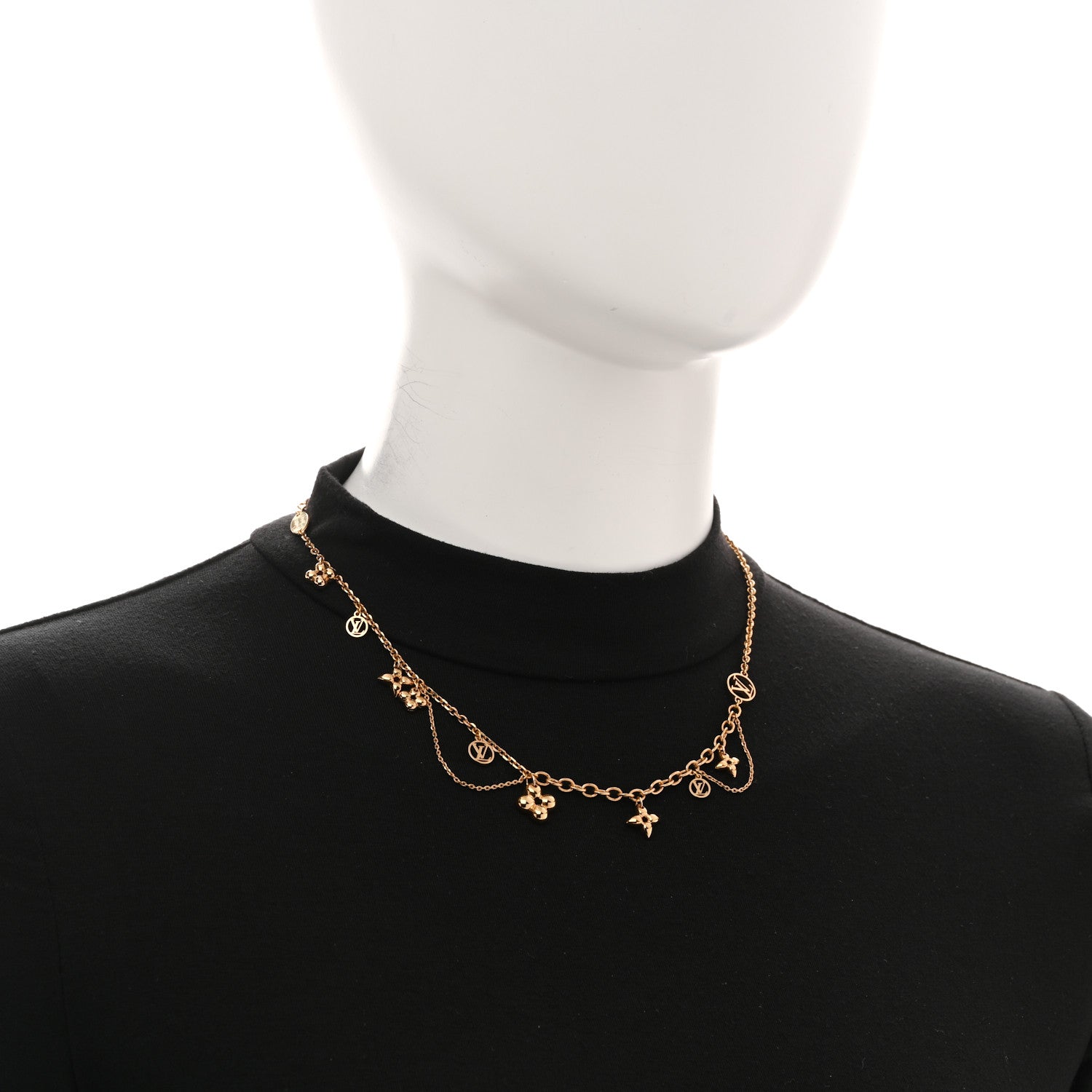 Metal Blooming Supple Necklace Gold