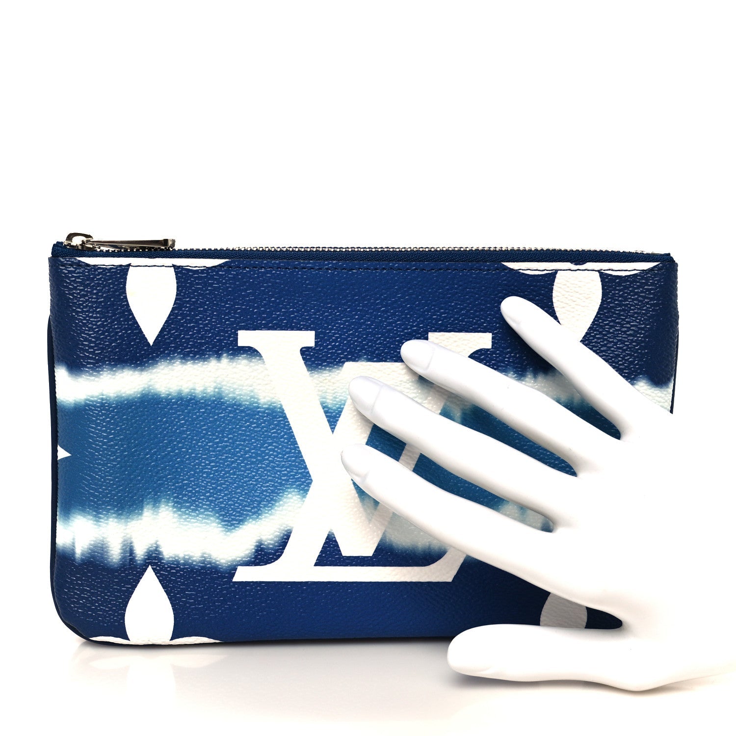 Monogram Giant Escale Double Zip Pochette Blue