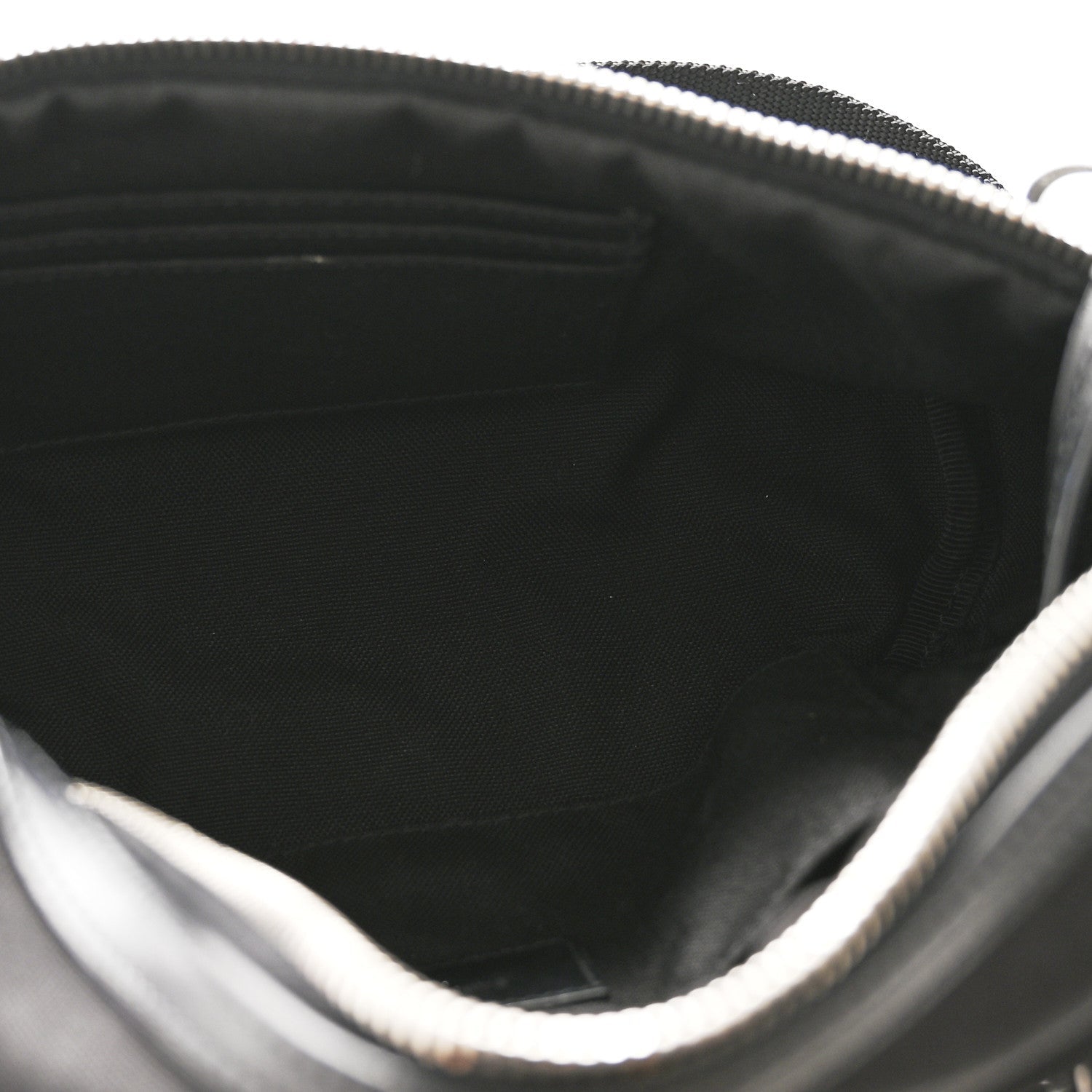 Canvas Calfskin City Belt Bag Black