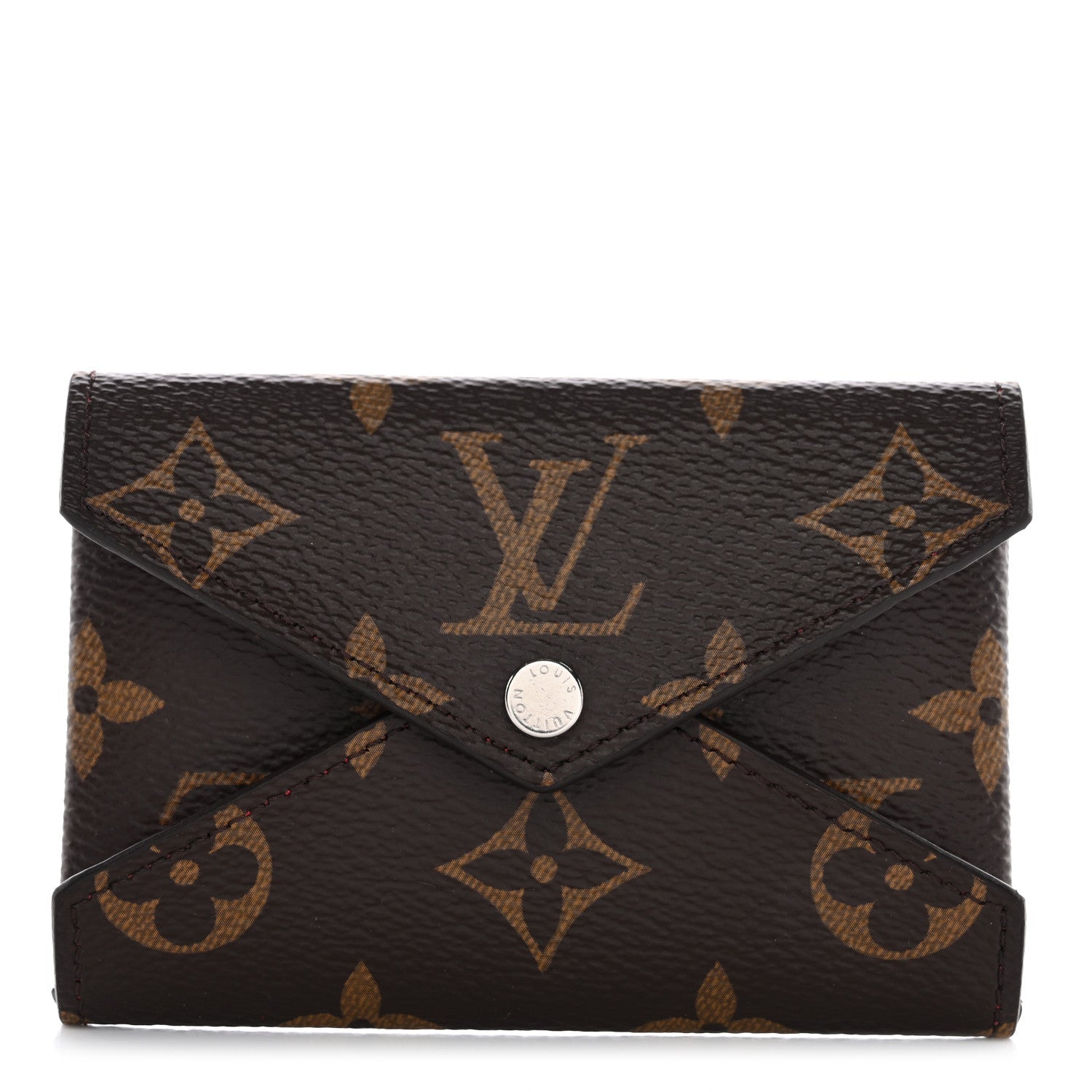 Monogram LV Colormania Kirigami Card Holder Sari Red