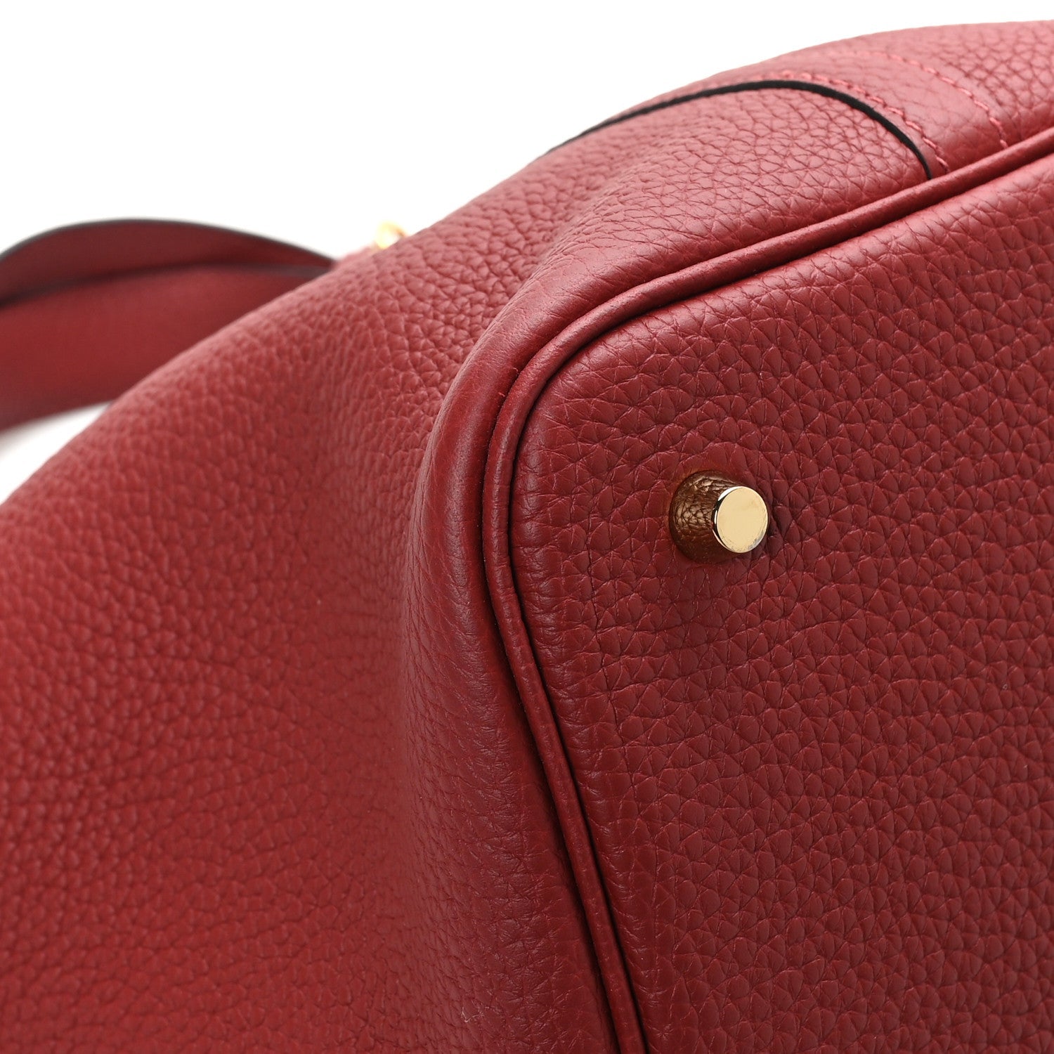 Taurillon Clemence Picotin Lock 22 MM Rouge H