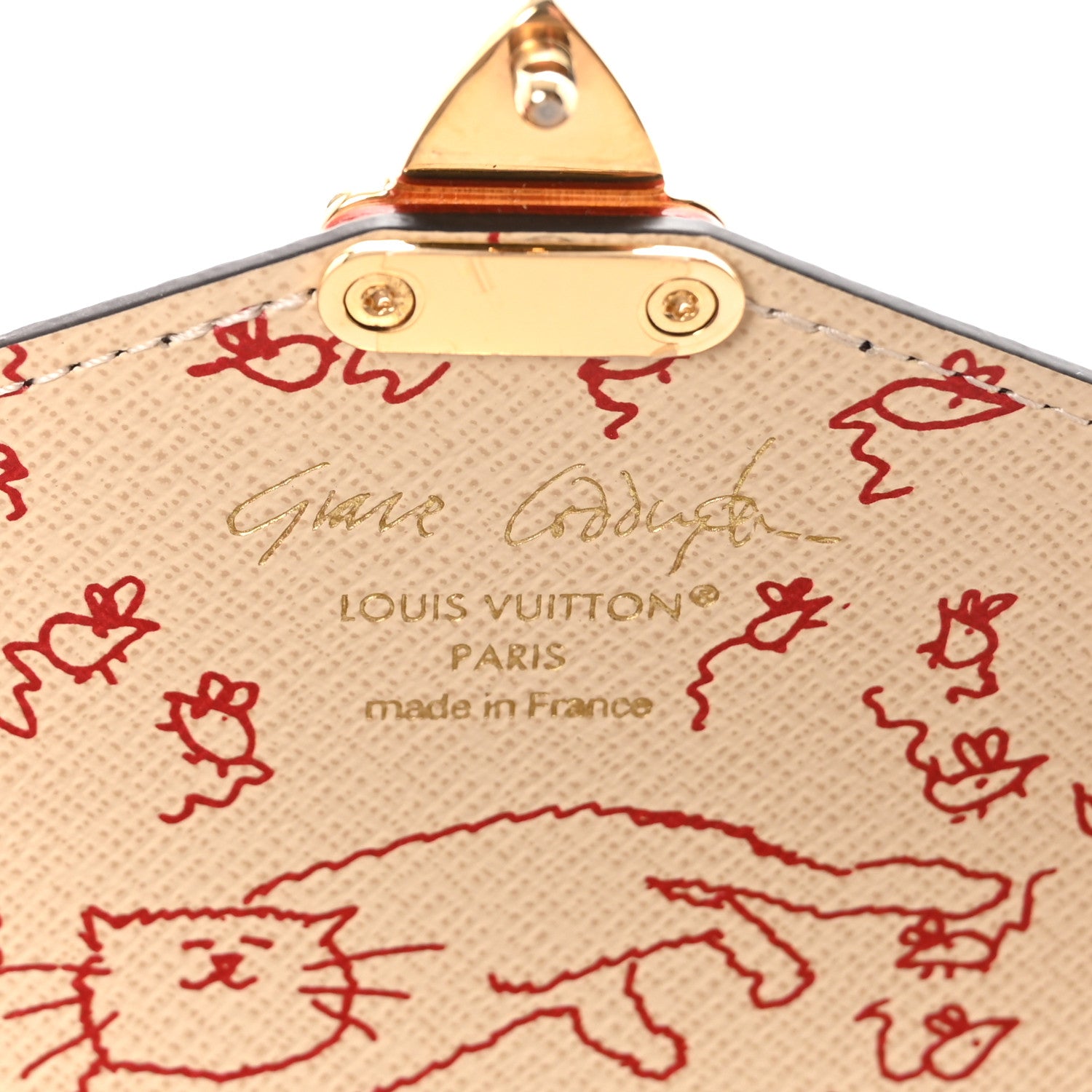 Monogram Grace Coddington Kirigami Organizer On Chain Beige