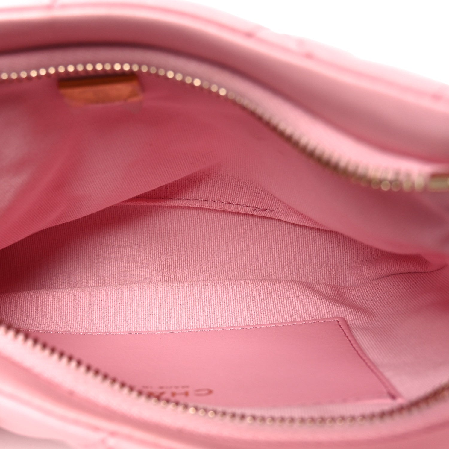 Lambskin Quilted CC Links Hobo Light Pink