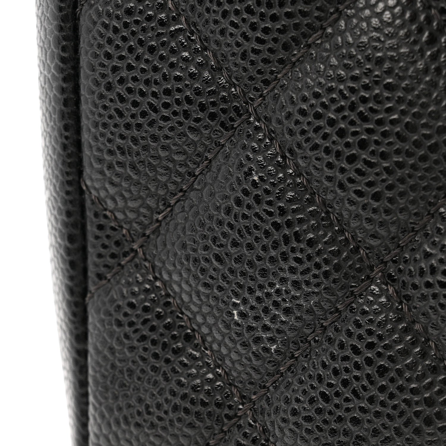 Caviar Quilted Grand Shopping Tote GST Black