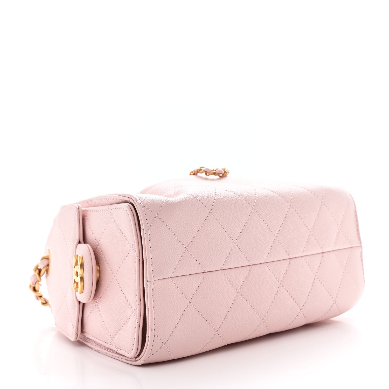 Caviar Quilted Mini Chanel 25 Handbag Light Pink