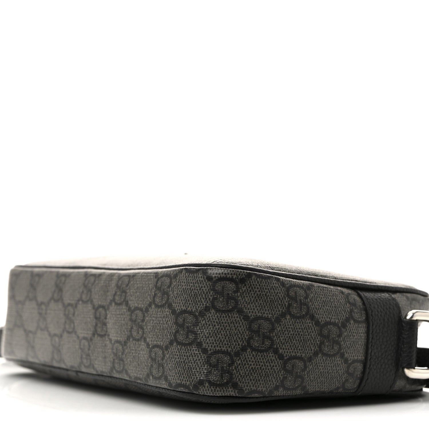 GG Supreme Monogram Mini Shoulder Bag Grey Black