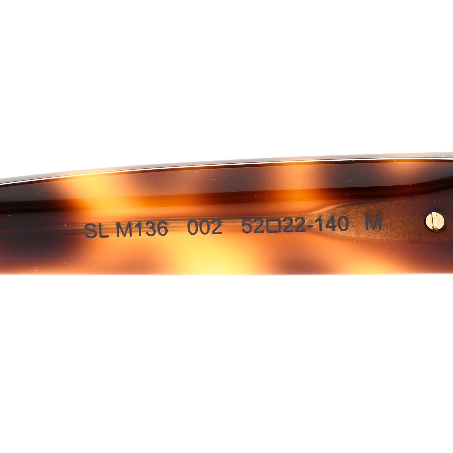 Acetate Oval Sunglasses SL M136 Medium Havana